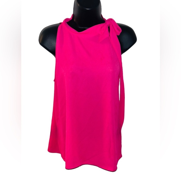 Ann Taylor Tie back Shell Pink SP - Picture 1 of 8